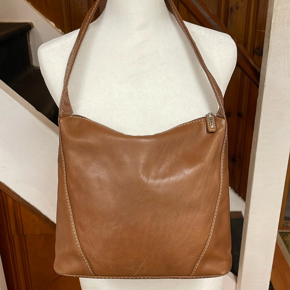 Fossil Soft Brown Leather Shoulder Bag